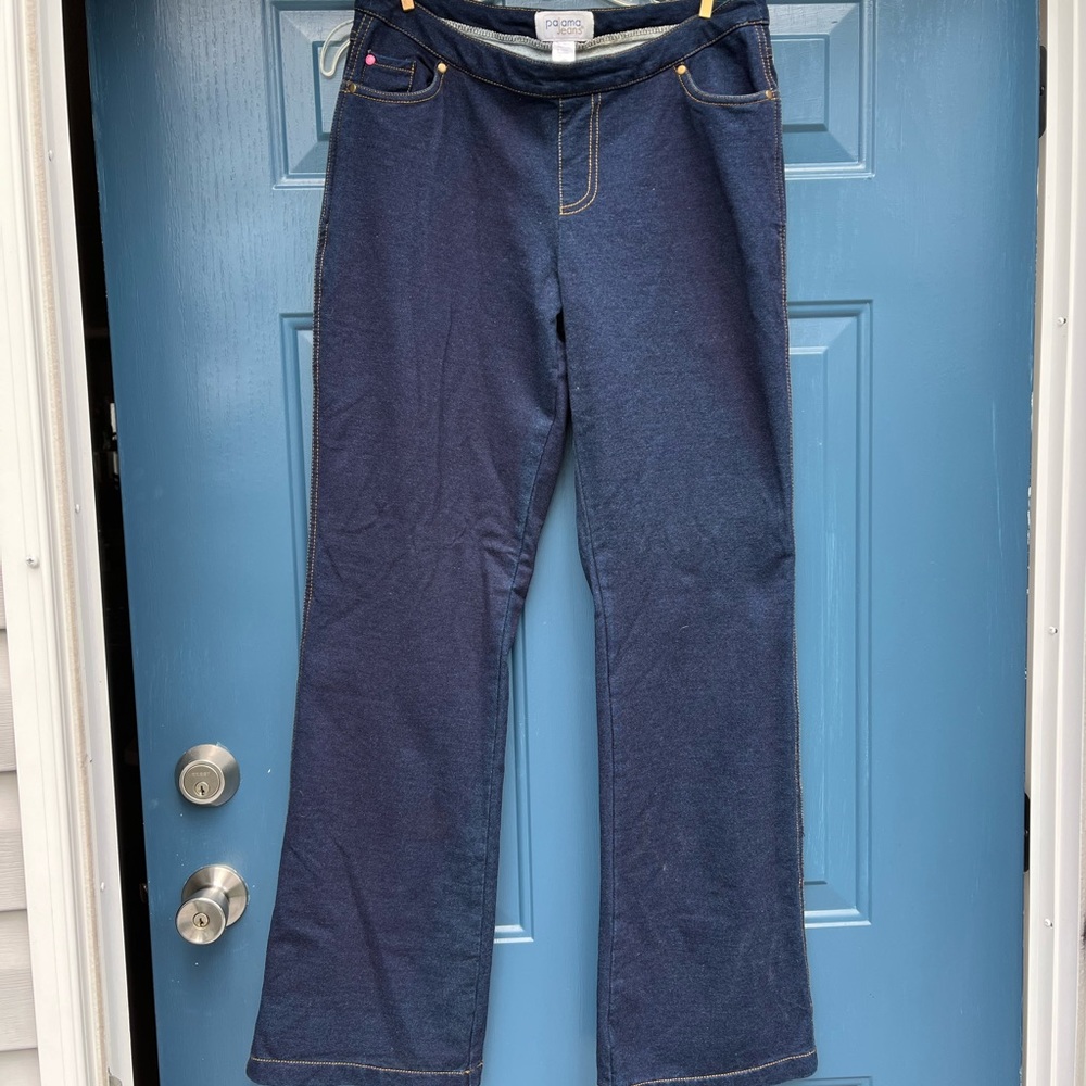 Womens Pajama Jeans, sz Medium, dark blue
